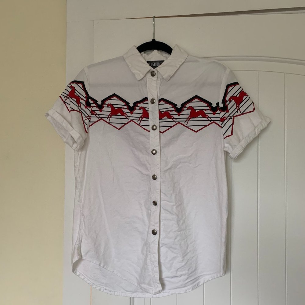 Vintage Roughrider short-sleeved button-down